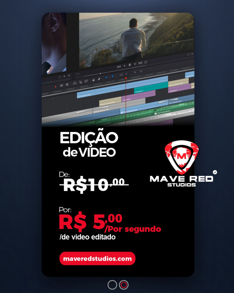 Edição de Video Profissional por MAVE RED STUDIOS em Goiânia
